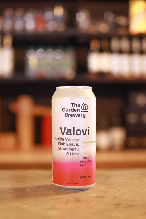 The Garden Valovi Imperial Florida Weisse Pink Guava, Strawberry and Lime Sour (440ml)