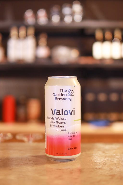 The Garden Valovi Imperial Florida Weisse Pink Guava, Strawberry and Lime Sour (440ml)