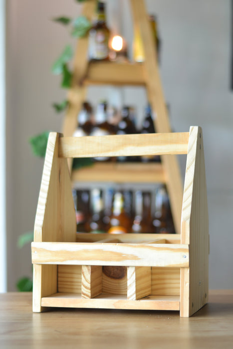 Handcrafted Wooden Beer Carrier