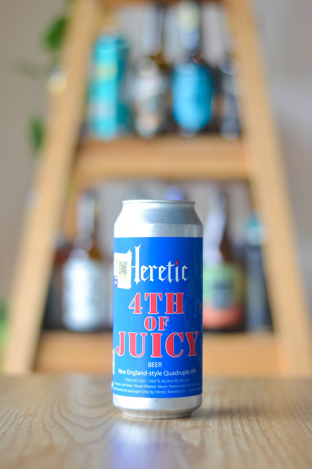 Heretic 4th of Juicy New Englandstyle Quadruple IPA (473ml) — Farmer's Bar