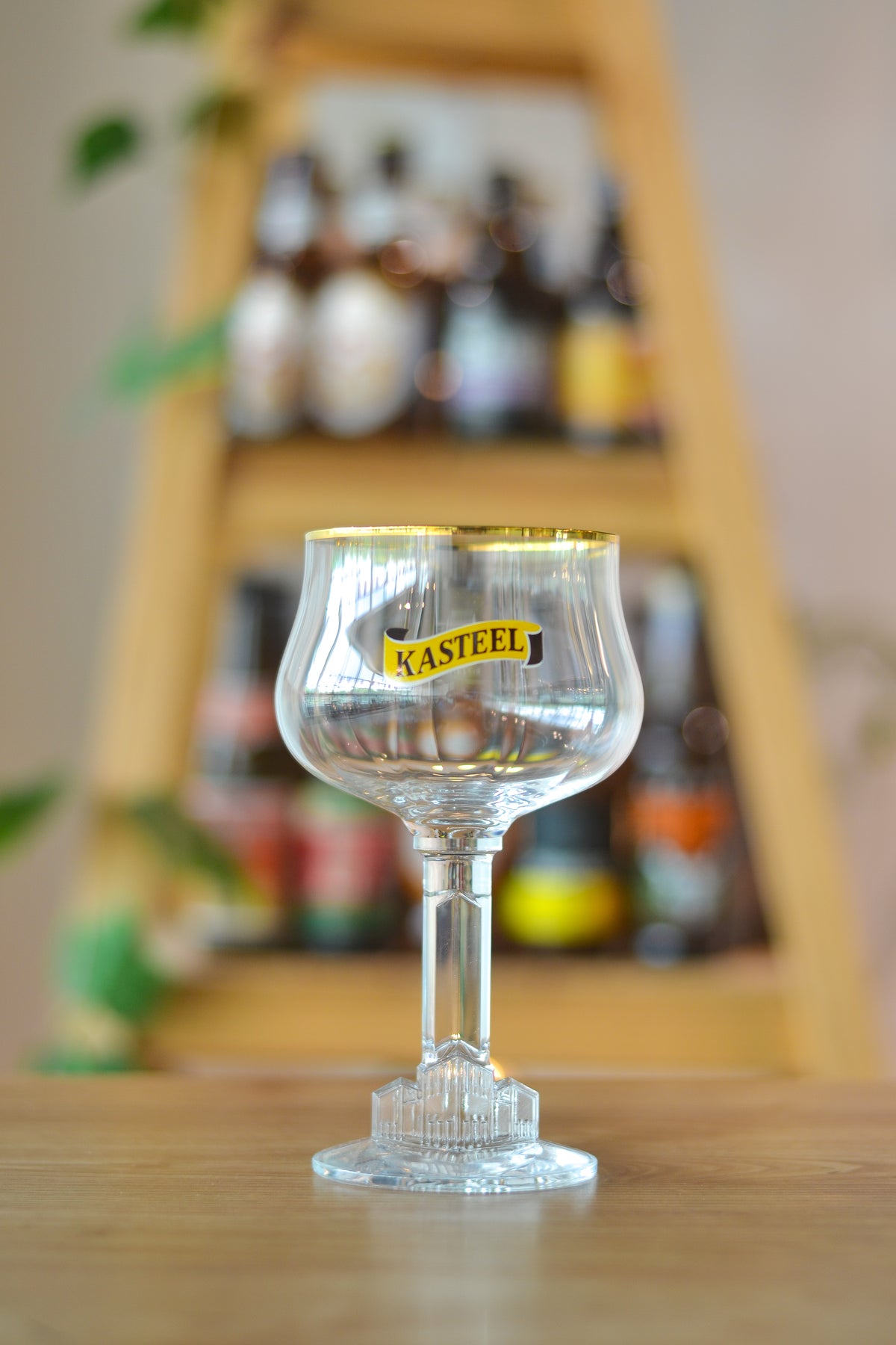 Kasteel .25L Beer Chalice Stemmed Glass Collectible Castle in Steam 2015 Belgium Kasteel .25L Beer Chalice Stemmed Glass Collectible Castle in Steam 2015 Belgium